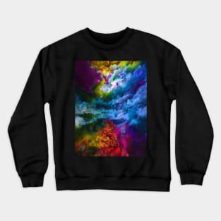 Colorful Clouds and Stars Crewneck Sweatshirt